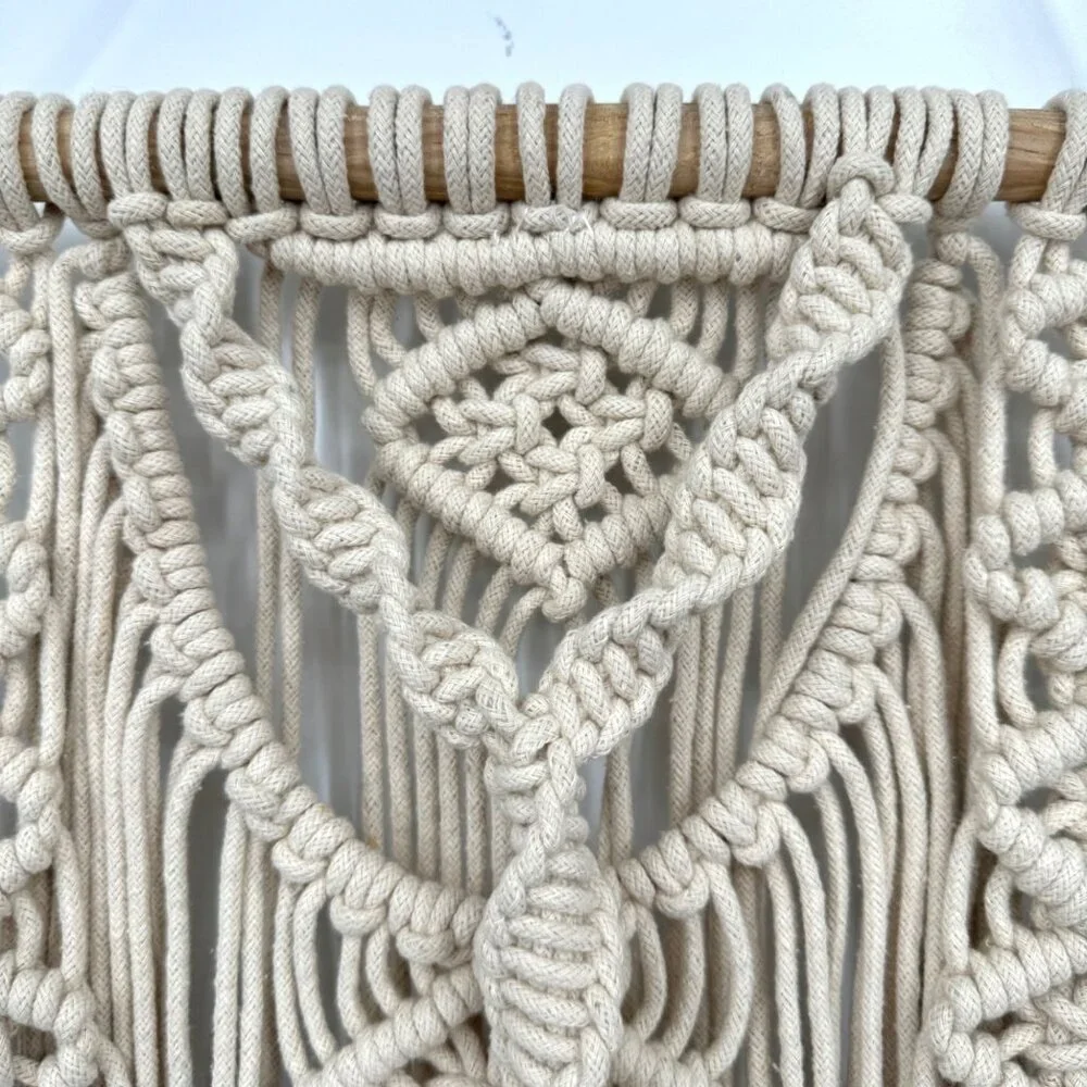 Medium Macrame Wall Hanging, Macrame Feathers Wall Hanging, Macrame Tapestry Wal